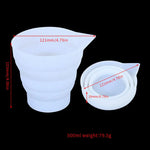 moule silicone géométrique moderne vase blanc minimaliste 100ml 250ml 500ml 50ml
