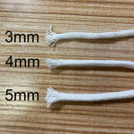corde arrosage coton 3mm 4mm 5mm texture tissée blanc simple système irrigation fleur jardin