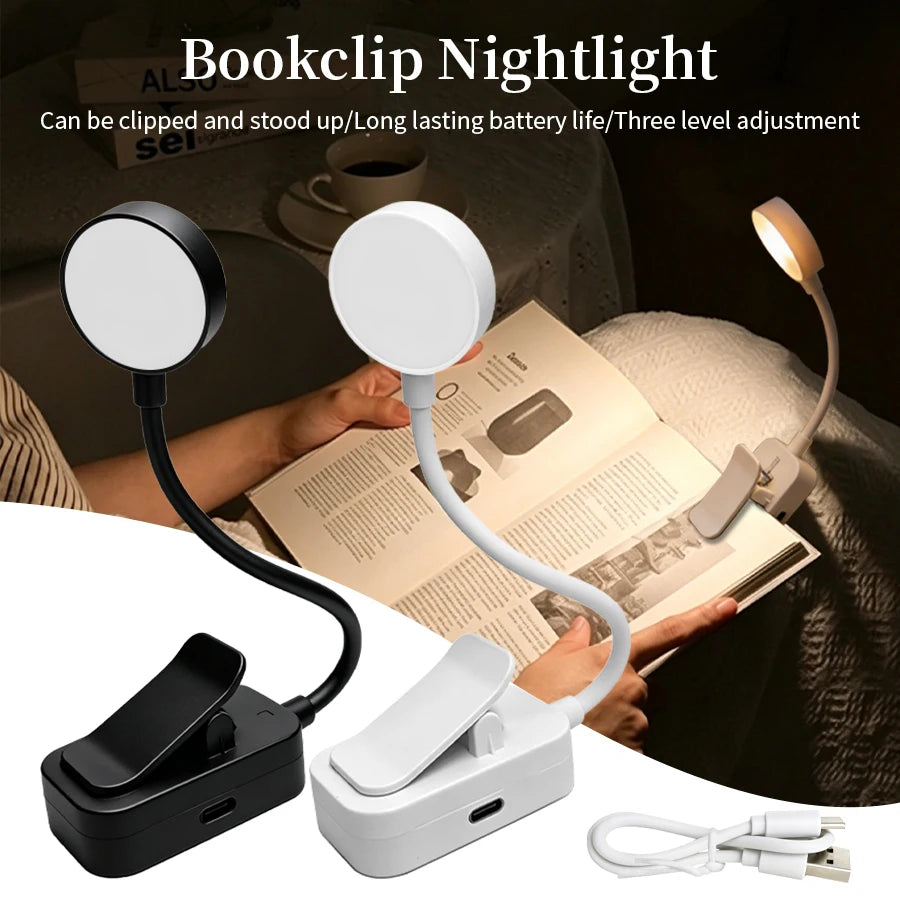 lampe led rechargeable usb modes couleurs gradation progressive clip flexible moderne minimaliste