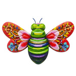 décoration murale abeille colorée motifs floraux chambre salon extérieur