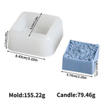 moules savon silicone motifs floraux vintage bleu clair blanc détaillés artisanauxDecorationChocolat