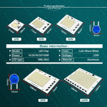 lampe led 10w 20w 30w 50w 100w blanc chaud froid extérieur diy
