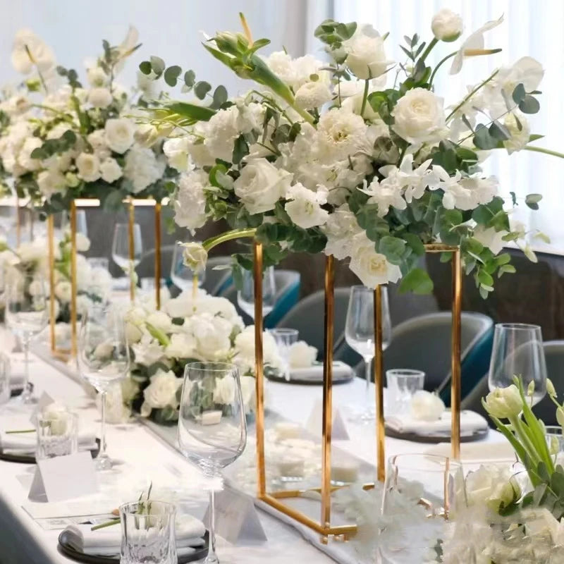 support floral transparent moderne or grande occasion anniversaire mariage événement