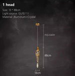 suspension lumineuse moderne or transparentes filigrane doré led câble suspendu élégante chambre salon