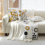 taies d'oreiller brodées motif floral modernes non toxiques maison hospitalière polyester coton respectueux environnement