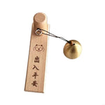 cloche porte or moderne cloche ronde brillante support bois adhésif inclusion ruban adhésif