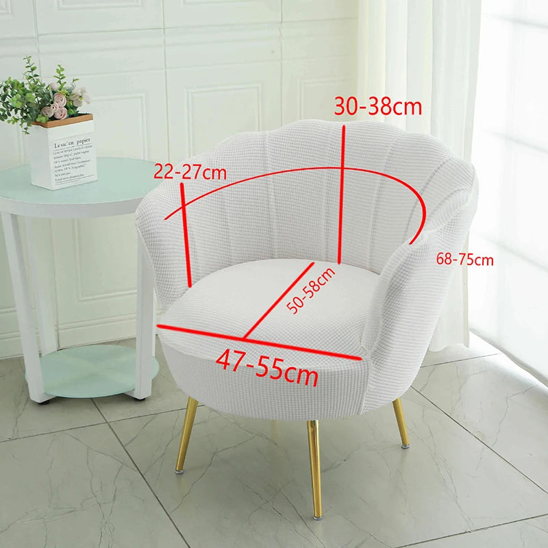 housse fauteuil blanc bleu rose gris beiges rayures horizontales moderne pieds dorés machine extensible