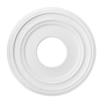 anneau blanc classique diamètre 31cm opacité concentrique lisse fixations invisibles abs ccc