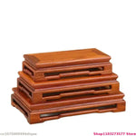 support bois naturel classique base objets decoratifs marron foncé minimaliste decoration vase poisson