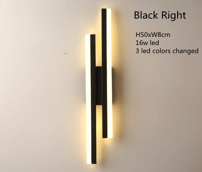 lampes murales modernes noir blanc doré éclairage cuisine chambre coucher minimaliste