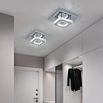 plafonnier moderne cristal argenté doré suspension élégante cristal facile led chambre salon