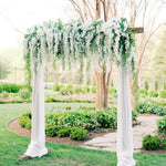 guirlande florale artificielle 12 pièces couleurs multiples décoration intérieure mariage romantique cascade fleurs vertes