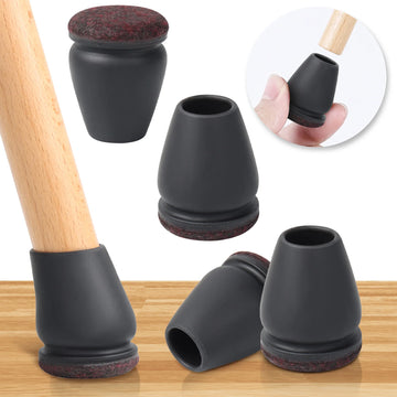 protège pieds chaise silicone noir adhésif patins meubles sol anti rayure feutre protection