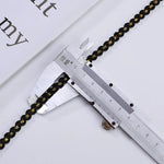 bracelet dorées noir blanc classique décoration mariage 10cm polyestère écologique
