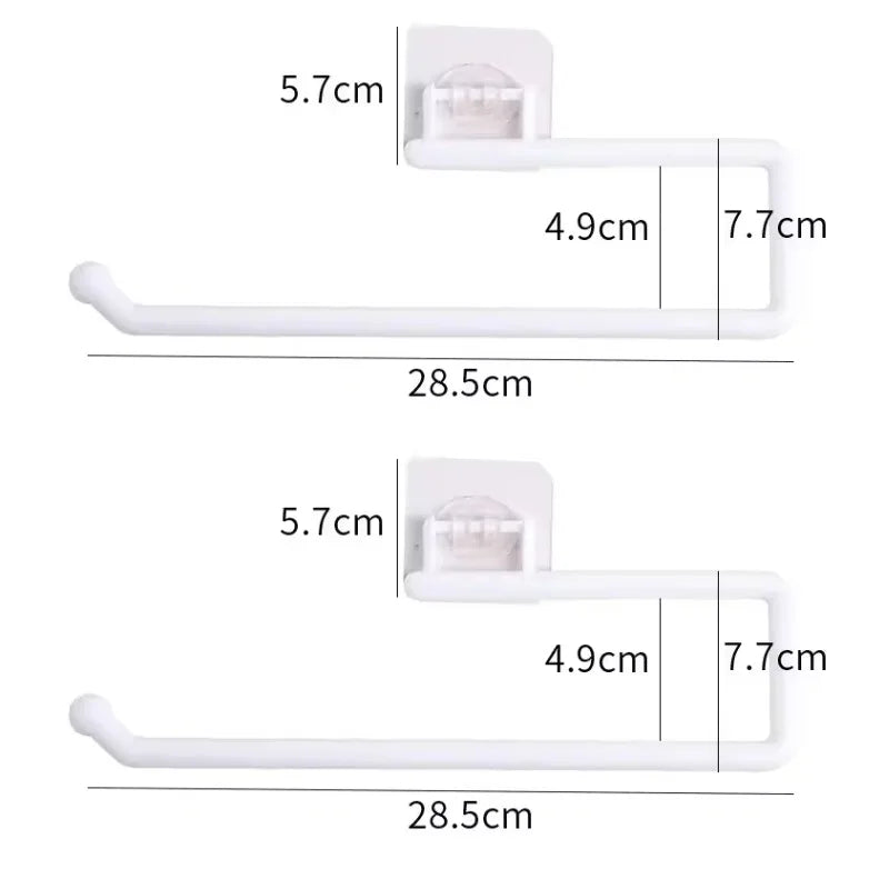 porte serviettes mural adhésif moderne blanc texture marbrée salle bain cuisine support accessoire fixe