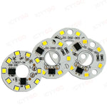 plaque led circulaire deux couleurs 32mm blanc moderne technologique fixations led intégrées