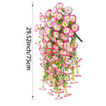 guirlande artificielle fleurs modernes rouge violet jaune rose blanche mariage anniversaire extérieur