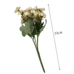 bouquets fleurs artificielles soie blanc rose jaune rouge intérieur mariage deco chambre