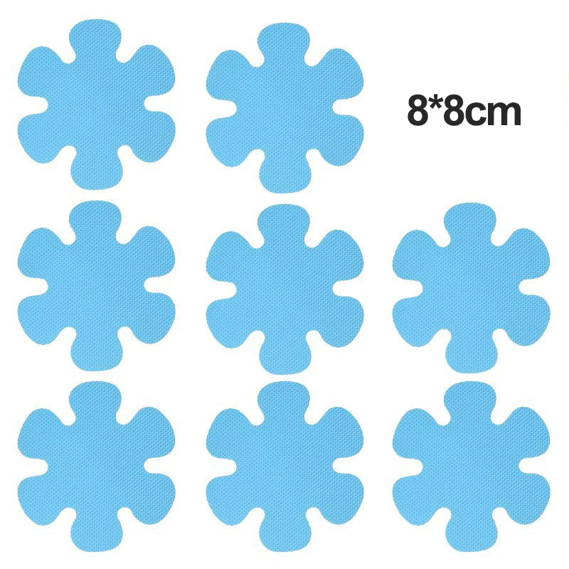autocollants antidérapants baignoire douce floral moderne bleu rose blanc salle bain