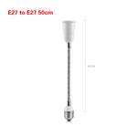 adaptateur lampe flexible blanc doré noir texture métallique moderne câble souple 20cm 30cm 40cm
