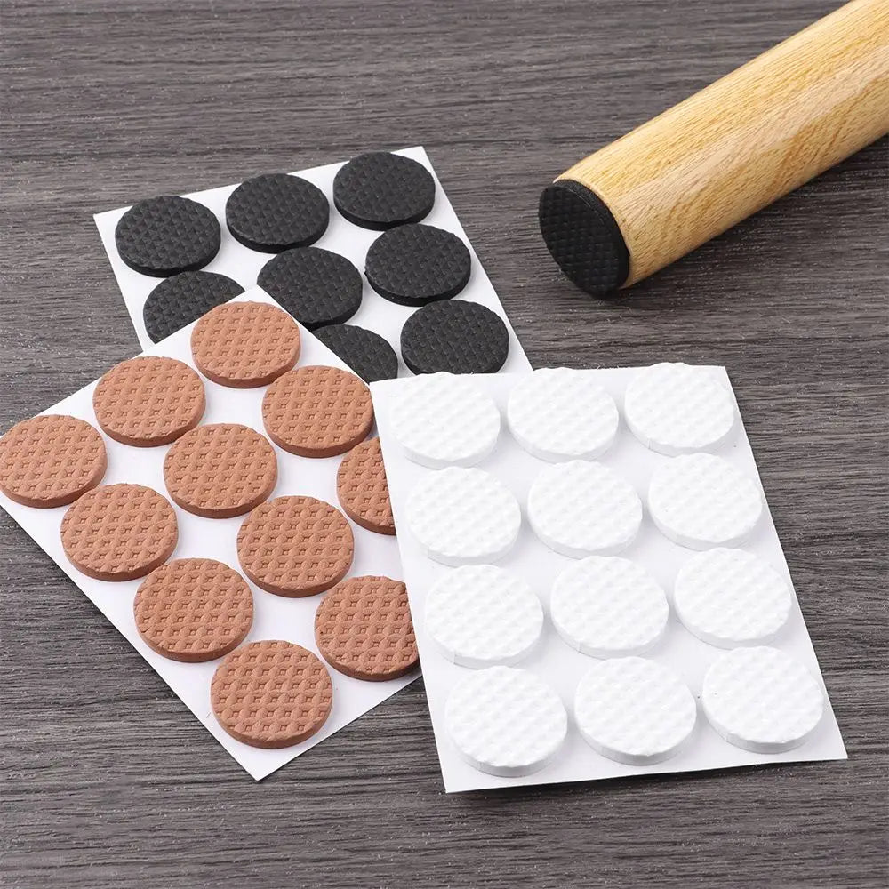 protecteurs sol adhésifs mousse eva tissu géométrique noir marron blanc anti glisse rond carré