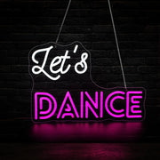 Enseigne au néon LED Let's Dance pour décoration murale chambre adulte - Ombre Interieur