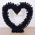arche decorative coeur roses rouges blanches evenements anniversaires fete mariage deco romantique lettres lumineuses