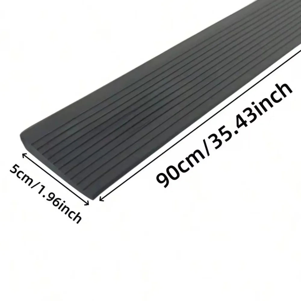 tapis seuil porte adhésif noir rayures horizontales moderne anti dérapant garage maison entrée