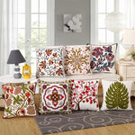 housse coussin coton ethnique boho chic motifs floraux mandala voiture