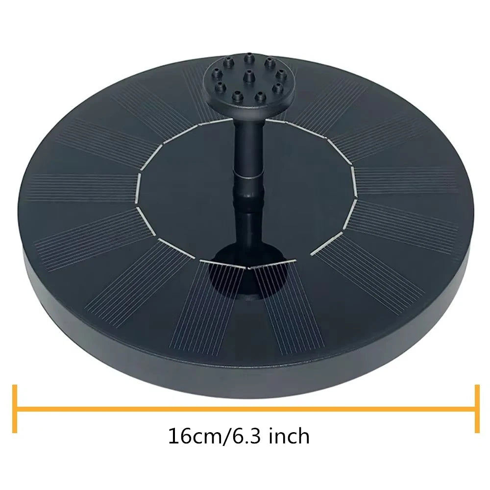fontaine solaire moderne panneau noir texture solaire adhésif pompe eau amovible batterie diffuseurs bague