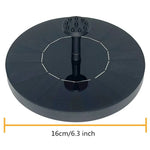 fontaine solaire moderne panneau noir texture solaire adhésif pompe eau amovible batterie diffuseurs bague