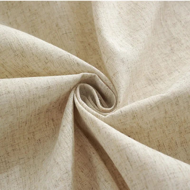nappe coton lin imperméable mariage fête mère valentin extérieur rectangle beigeclair texturenaturelle classique