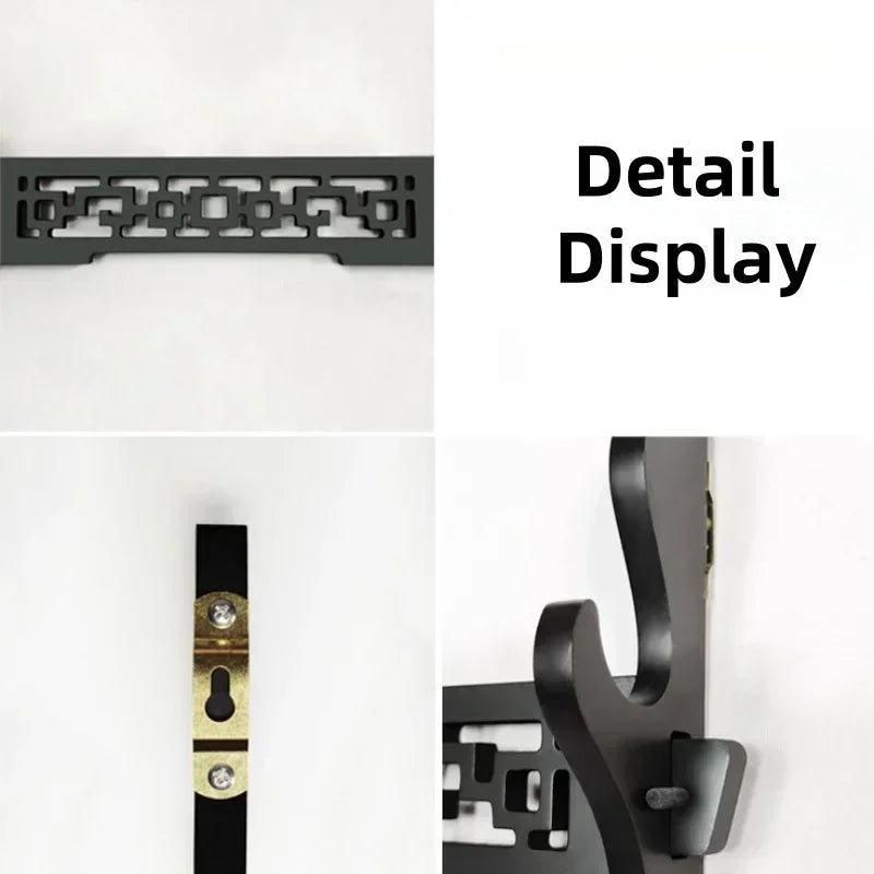 présentoir épées katana bois murales niveaux display sabres samouraï classic
