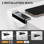 lampes solaires led étanches ip44 adhésives modernes extérieur 10 pièces noir réticulé autoallumage blanc