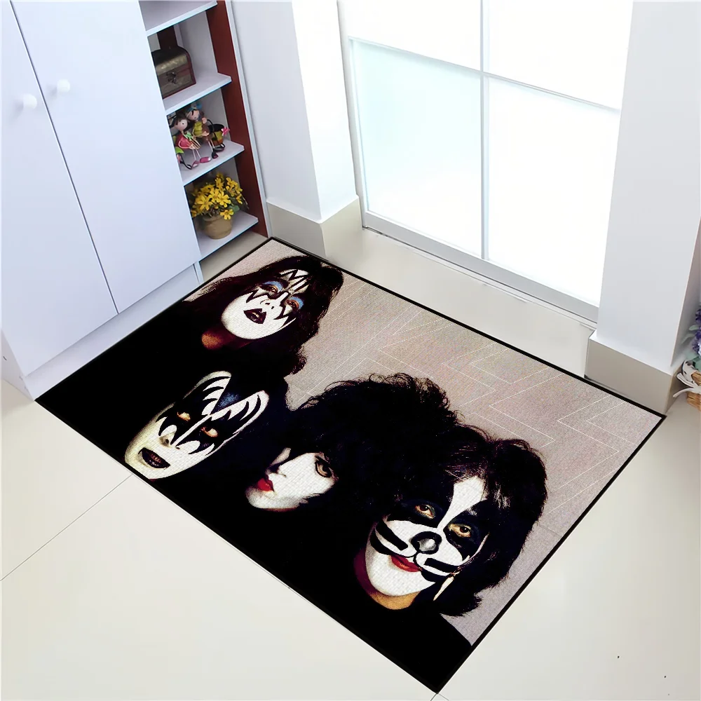 tapis moderne oriental résistant antibactéries antidérapant noir blanc rouge gris