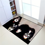 tapis moderne oriental résistant antibactéries antidérapant noir blanc rouge gris