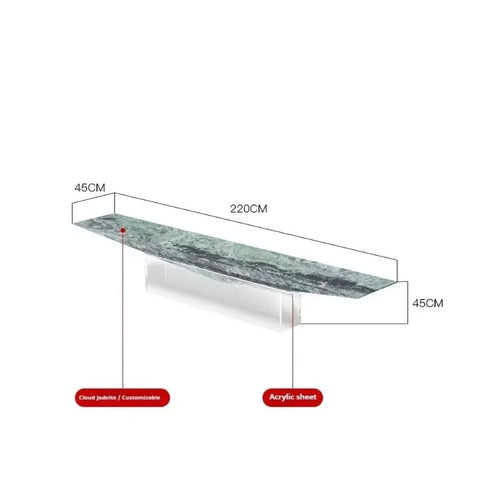 meuble tv moderne pierre naturelle marbrée table basse console