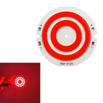 plaque led circulaire blanc orange double anneau concentrique moderne 42mm 50mm