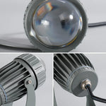 projecteurs led extérieurs 20w rouge vert bleu ip66 moderne gris nervures horizontales support métallique