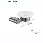 accessoires salle bain moderne noir blanc porte serviettes brosse wc papier toilette savon rangement