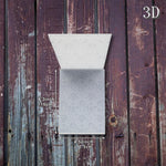 dossiers relief 3d floral vert blanc marron gris vintage scrapbooking embossé materiau pp