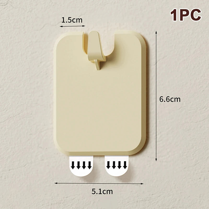 support mural adhésif blanc rond moderne affiche cadre photo auto fixant PVC đơn giản
