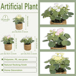 plantes artificielles vertes pot tressé feuilles texturées décoration intérieure rustique blanc marron chambre
