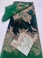 tissu dentelle voile brodé rouge vert bleu violet noir élégant mariage translucide