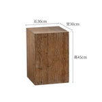 table basse vintage bois vieilli rustique organisation canapé coffre hexagonal aspect industriel