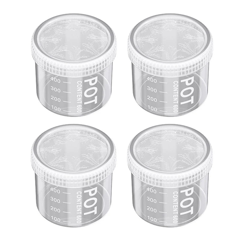 conteneur réfrigerateur transparent moderne 600ml 800ml 1000ml 1500ml scellé réutilisable sans motif