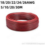 câbles électriques rouge noir broches 18 20 22 24 26 AWG 10 20 30