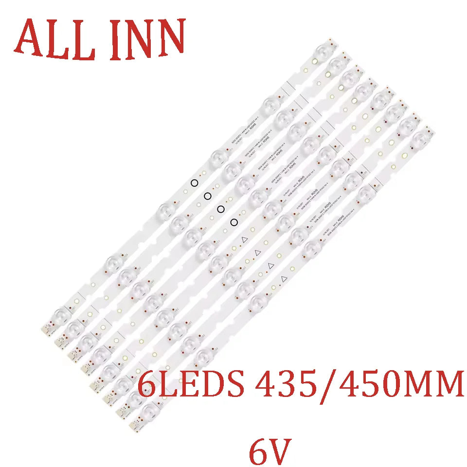 ruban led blanc adhésif moderne 6v leds 435 450 mm set 8pcs