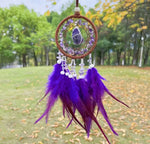 attrape rêves ethnique plumes filetage boho chic crochets ornement suspendu