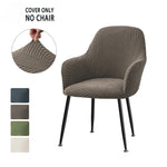 couverture chaise moderne vert olive rayures horizontales élasthanne polyester salle manger fauteuil